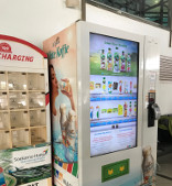 Smart vending machine in Jakarta Soekarno-Hatta Airport