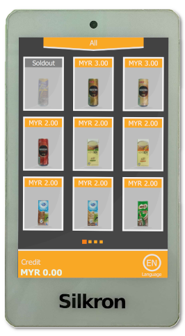 Small Touch Screen for Smart Vending