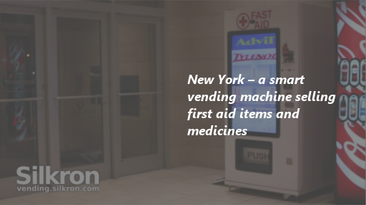 New York - smart vending machine selling first aid items and medicines